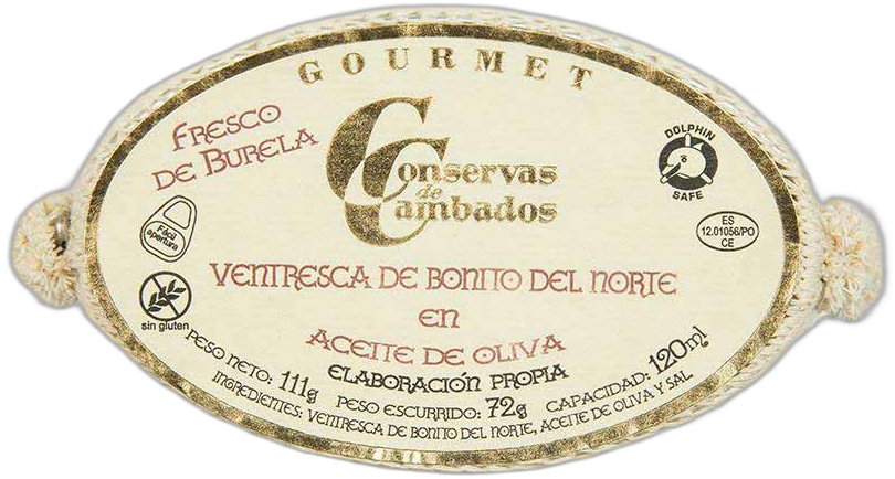 Conservas de Cambados Ventresca White Tuna Belly Fillets in Olive Oil, 111g