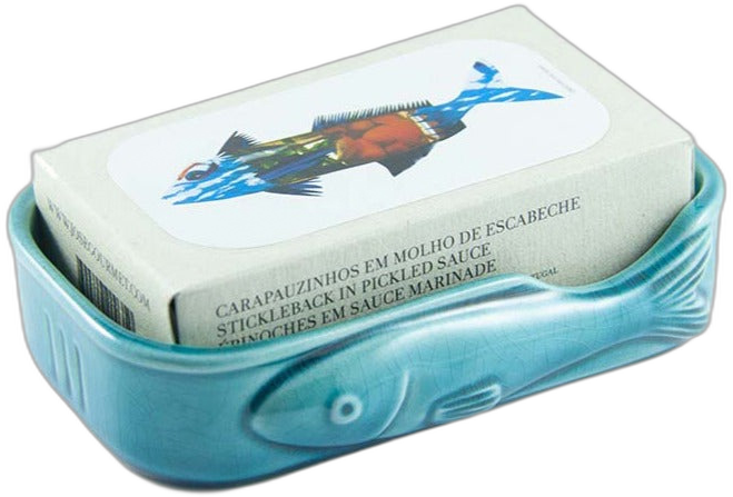 Jose Gourmet Fish Ceramic Blue Jade, 1ea