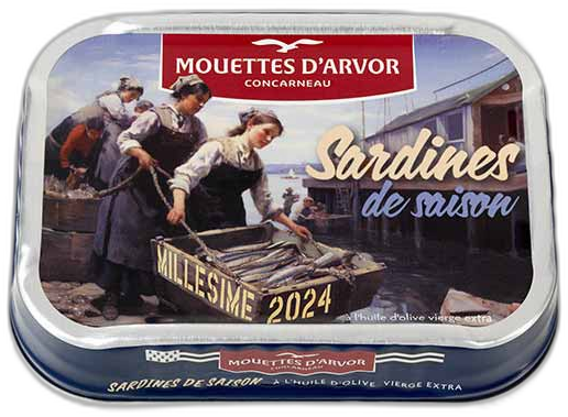 Les Mouettes d'Arvor Sardines Vintage 2024 Season, 115g
