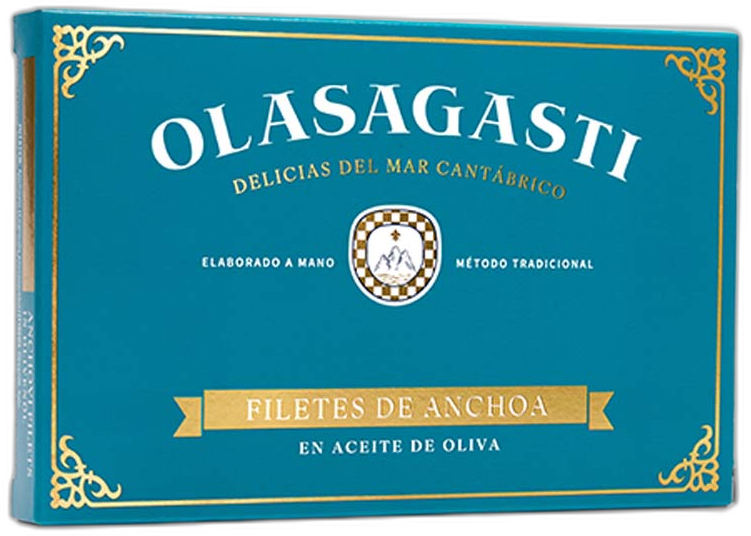 Olasagasti Anchovy Fillets in EVOO *Refrigerate for Quality*, 120g